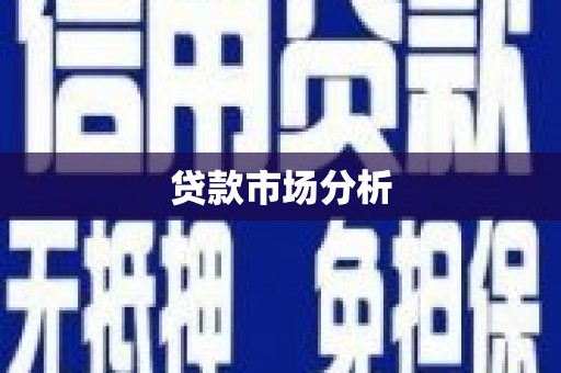 亭湖贷款市场分析