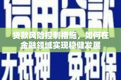 涞水贷款风险控制措施，如何在金融领域实现稳健发展