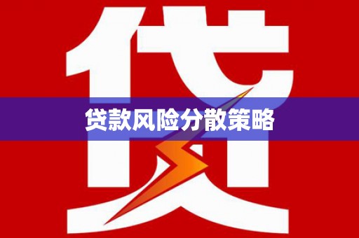 怀集贷款风险分散策略
