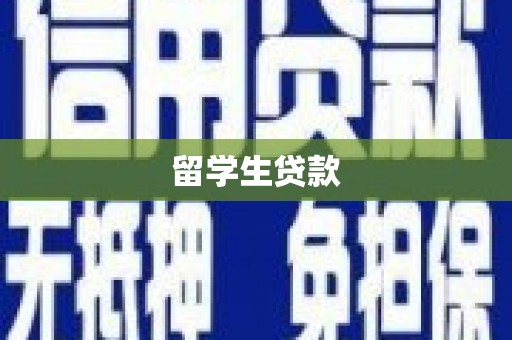 武安留学生贷款