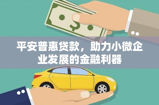 长丰平安普惠贷款，助力小微企业发展的金融利器