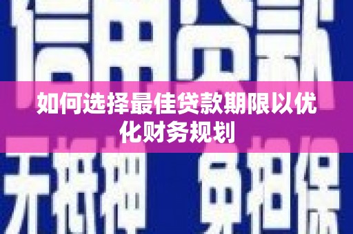 通城如何选择最佳贷款期限以优化财务规划