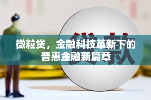 庆城微粒贷，金融科技革新下的普惠金融新篇章
