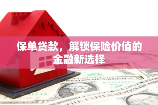 仙游保单贷款，解锁保险价值的金融新选择