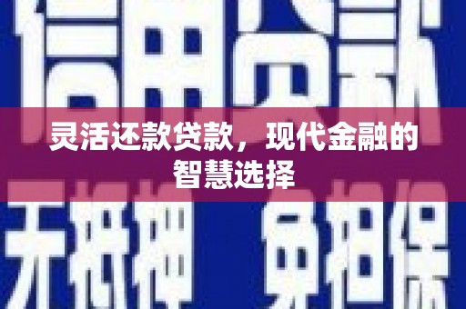 攀枝花灵活还款贷款，现代金融的智慧选择