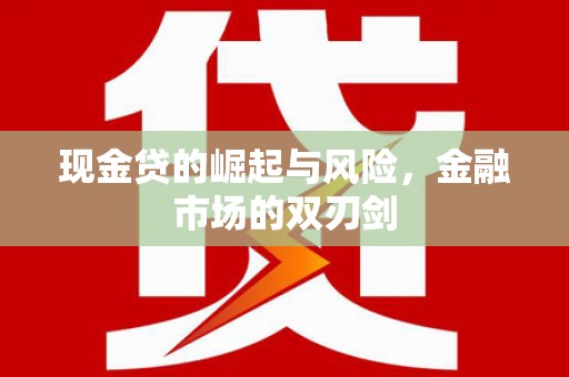 磁县现金贷的崛起与风险，金融市场的双刃剑