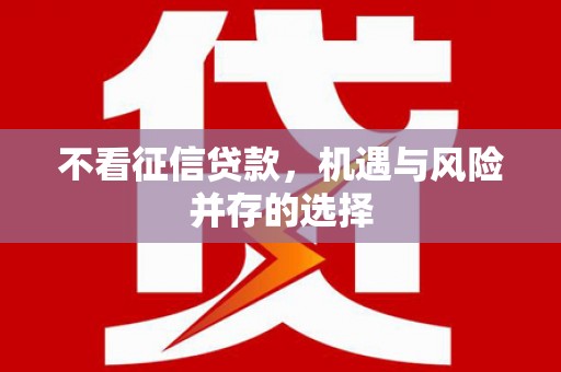 温泉不看征信贷款，机遇与风险并存的选择