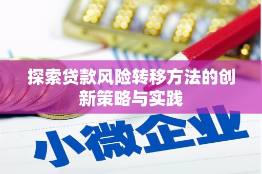 内湖探索贷款风险转移方法的创新策略与实践
